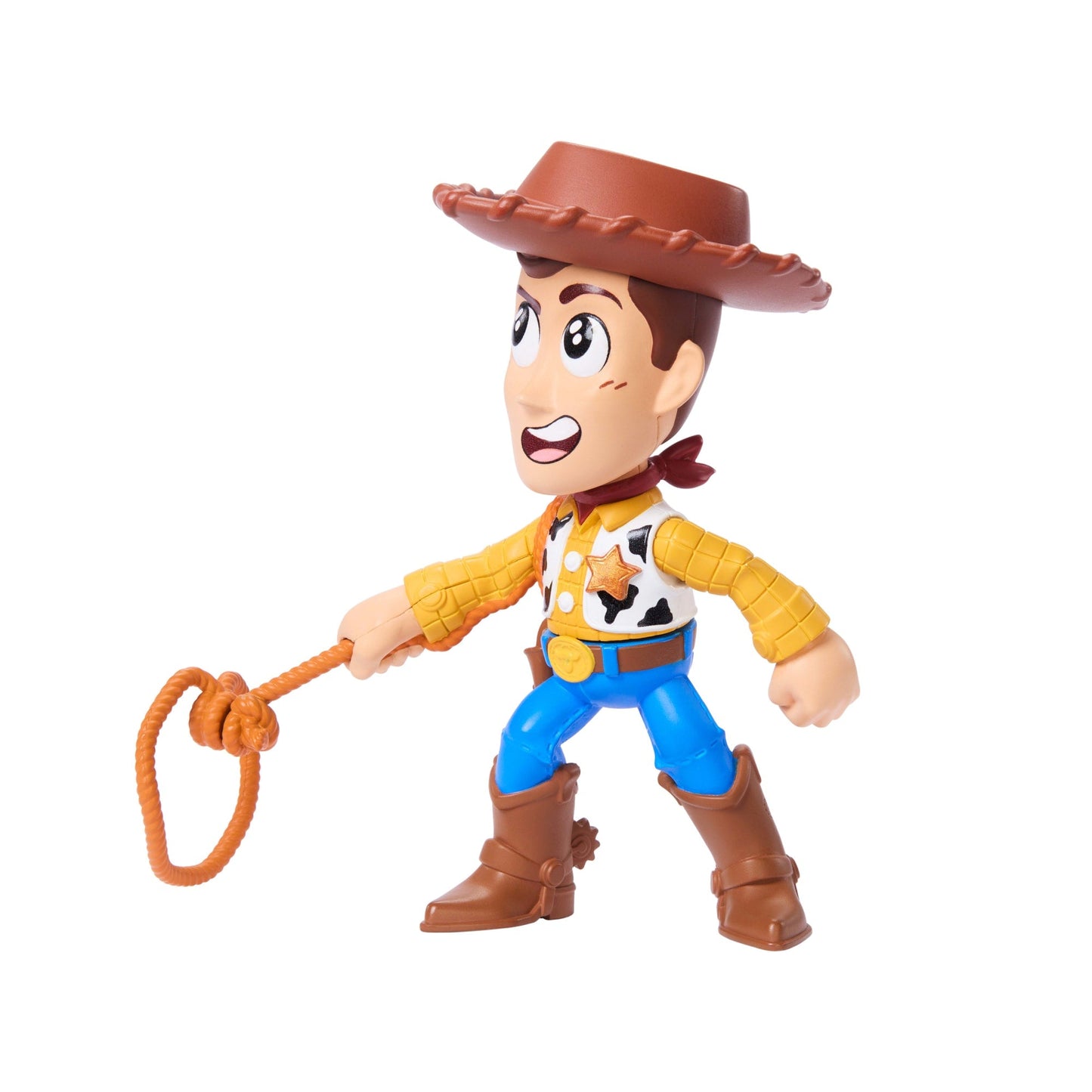 Disney And Pixar Toy Story Click Figs Sheriff Woody, Small Movie Toy With Pop Up Action Move