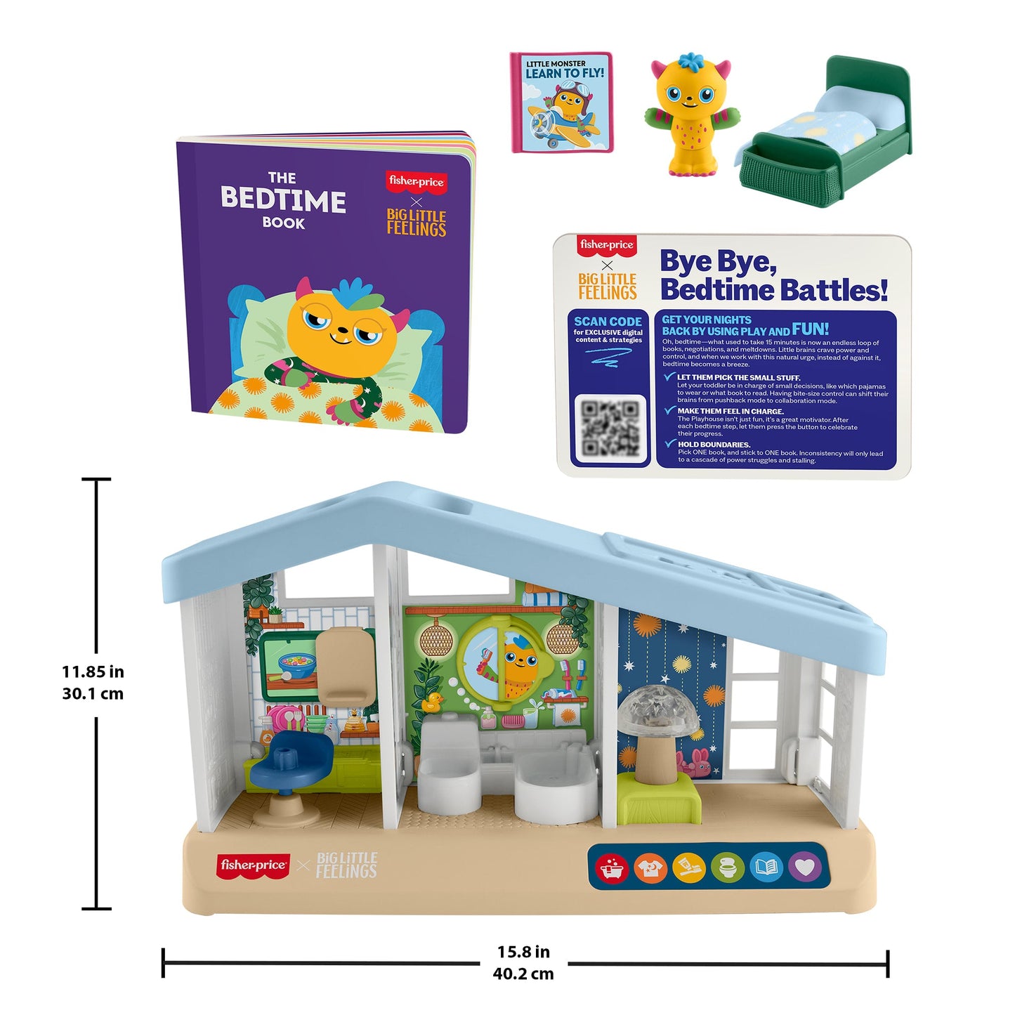 Fisher-Price Big Little Feelings Bedtime Routine Kit, Set Of Toys & Tips For Toddlers & Kids