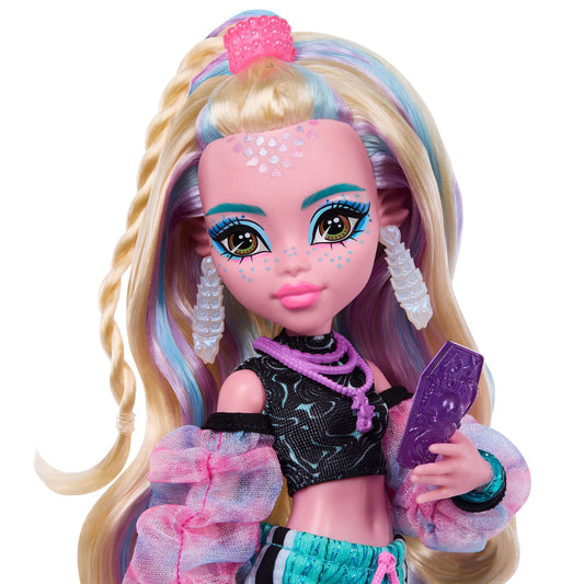 Monster High Lagoona Blue Fashion Doll in Maxi Skirt With Pet Neptuna And 7 Accessories