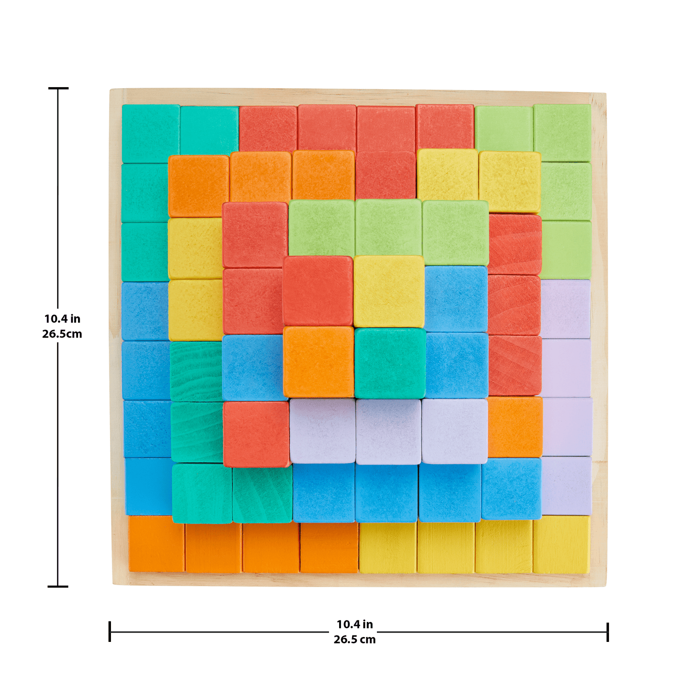 Fisher-Price Wooden Stacking Blocks Building Toy For Toddlers, 65 Wood Pieces