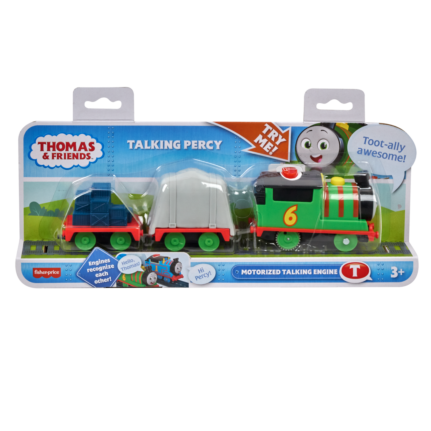Thomas & Friends Talking Percy Toy Train, Motorized Engine With Phrases & Sounds