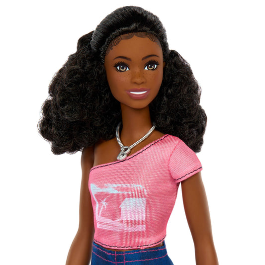 Barbie Mysteries: Beach Detectives Barbie “Brooklyn” Fashion Doll in Signature Outfit & Accessories