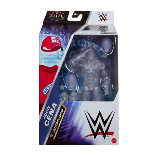 WWE Elite John Cena Action Figure, Greatest Hits 2025, 6-inch Transparent Collectible With Accessories