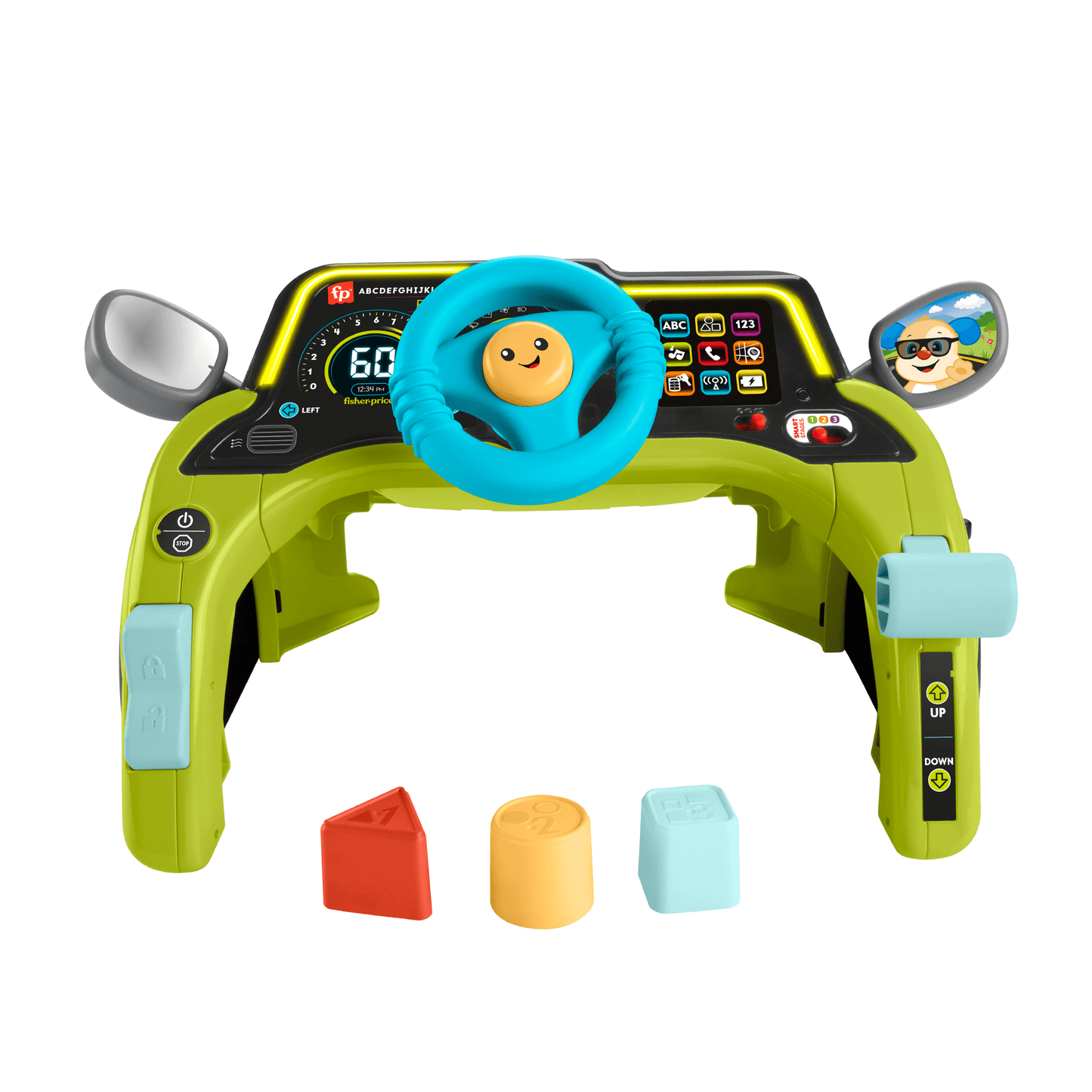 Fisher-Price Laugh & Learn Sit & Steer Driver Activity Center Learning Toy For Infants & Toddlers