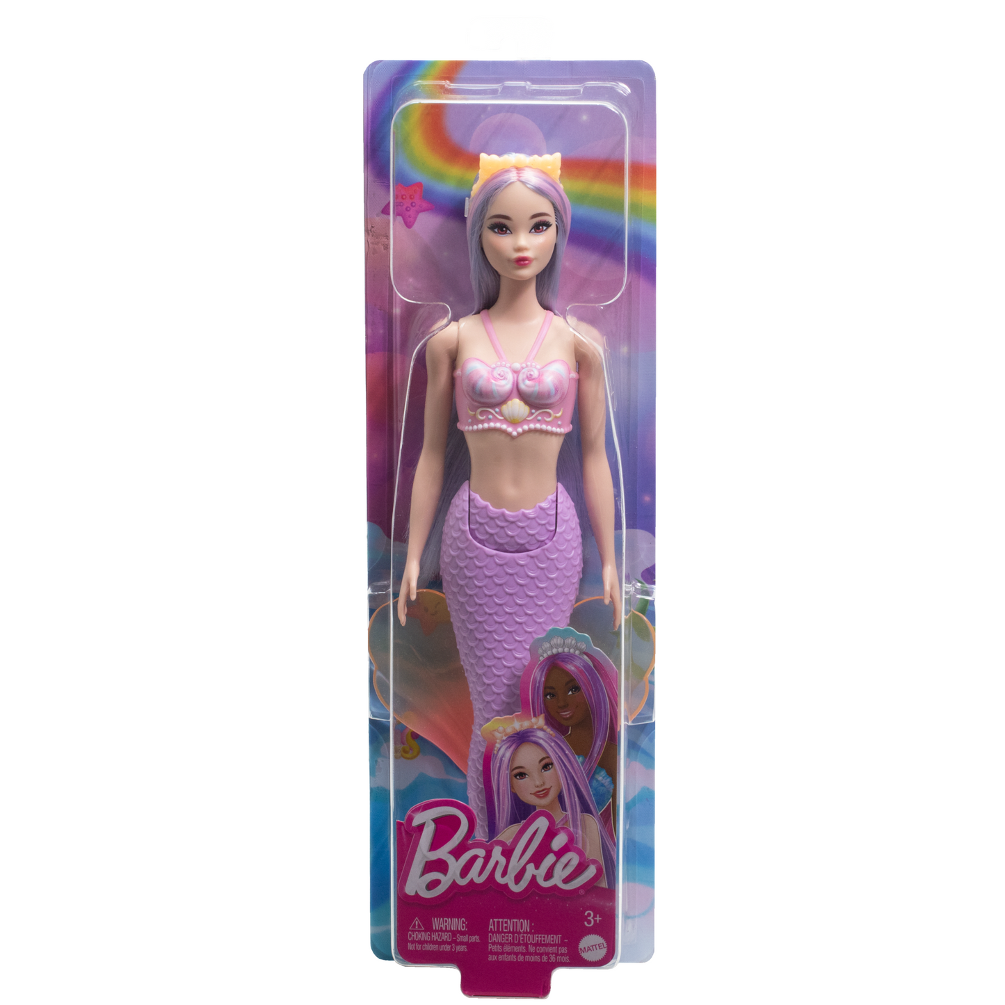 Barbie Mermaid Dolls With Colorful Hair, Tails And Headband Accessories