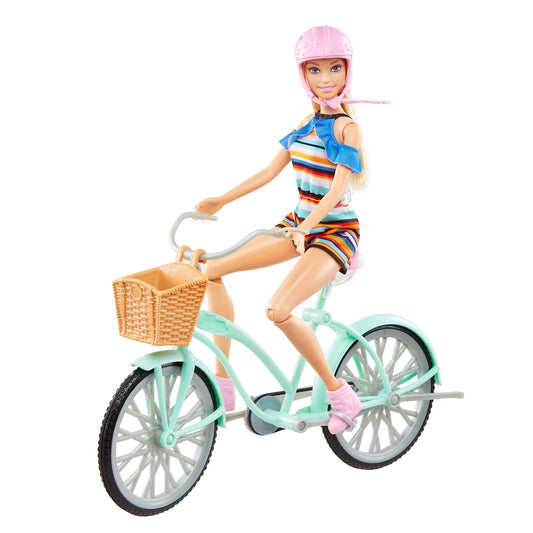 Barbie Holiday Fun Doll, Bicycle And Accessories