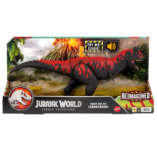 Jurassic World Roarin Real Feel Carnotaurus Dinosaur, Legacy Collection Reimagined Figure