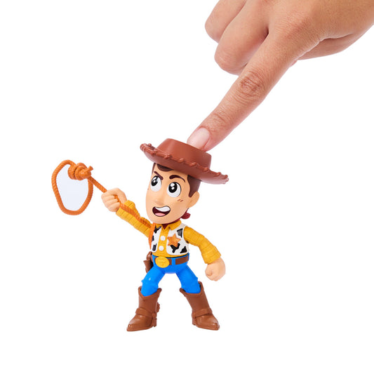 Disney And Pixar Toy Story Click Figs Sheriff Woody, Small Movie Toy With Pop Up Action Move