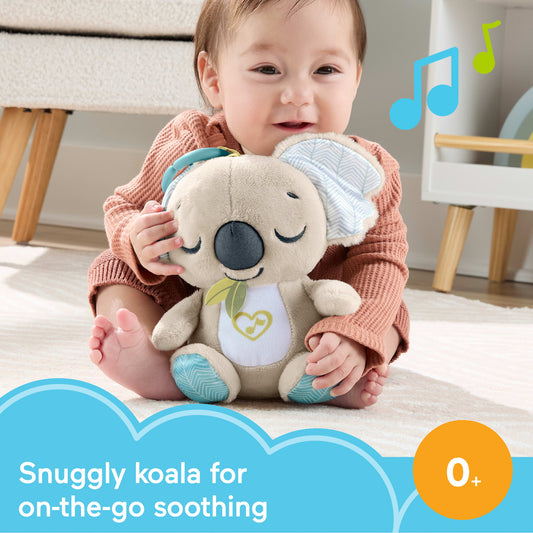 Fisher-Price On-The-Go Koala Soother Toy, Plush Portable Sound Machine For Newborns