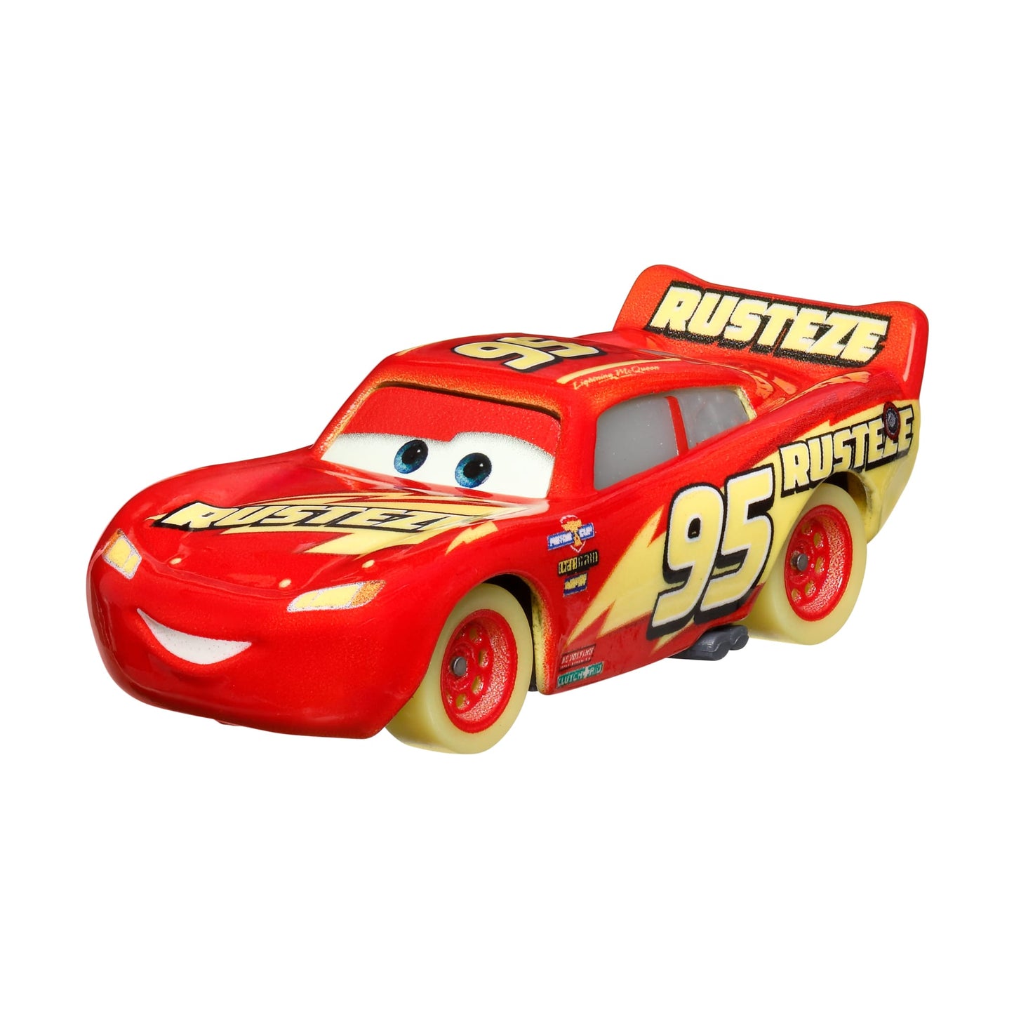Disney And Pixar Cars Glow Racers Vehicles, Glow-In-The-Dark 1:55 Scale Die-Cast Toy Cars