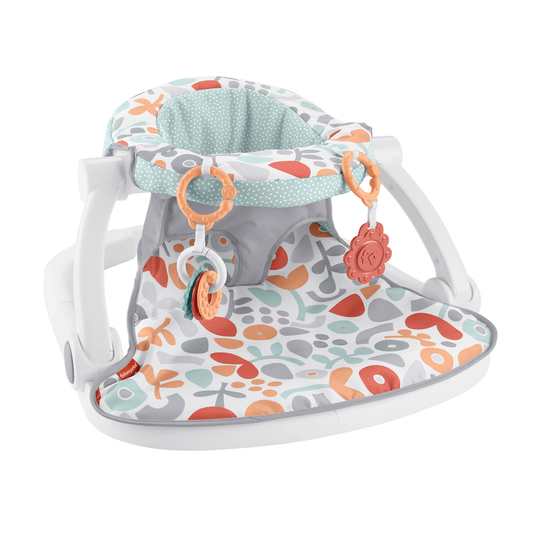Fisher-Price Portable Baby Chair With Toys, Sit-Me-Up Floor Seat, Fresh Floral