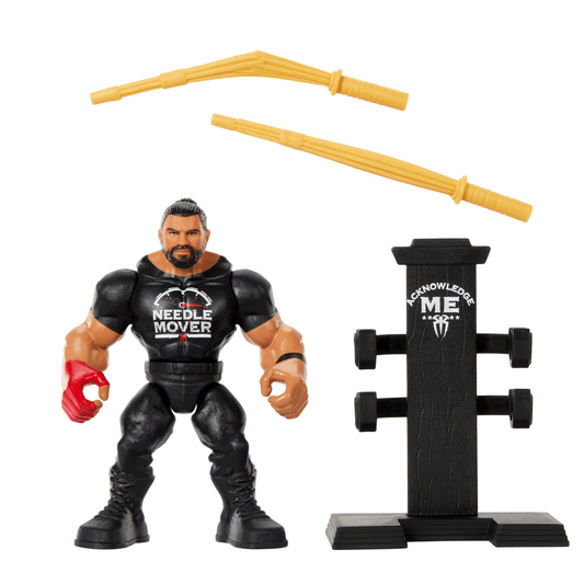 WWE Action Figure Knuckle Crunchers Roman Reigns With Battle Accessory