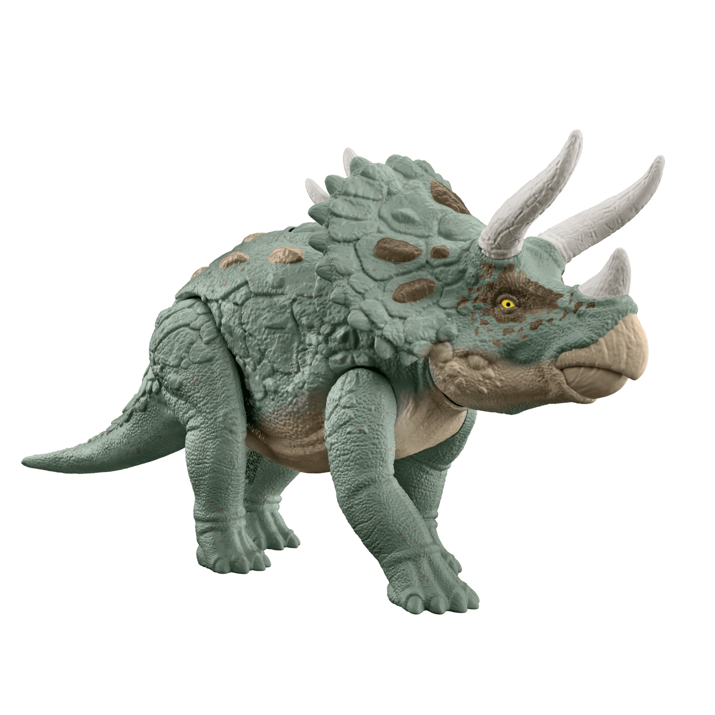Jurassic World Gigantic Trackers Triceratops Dinosaur Action Figure Toy, Large Species
