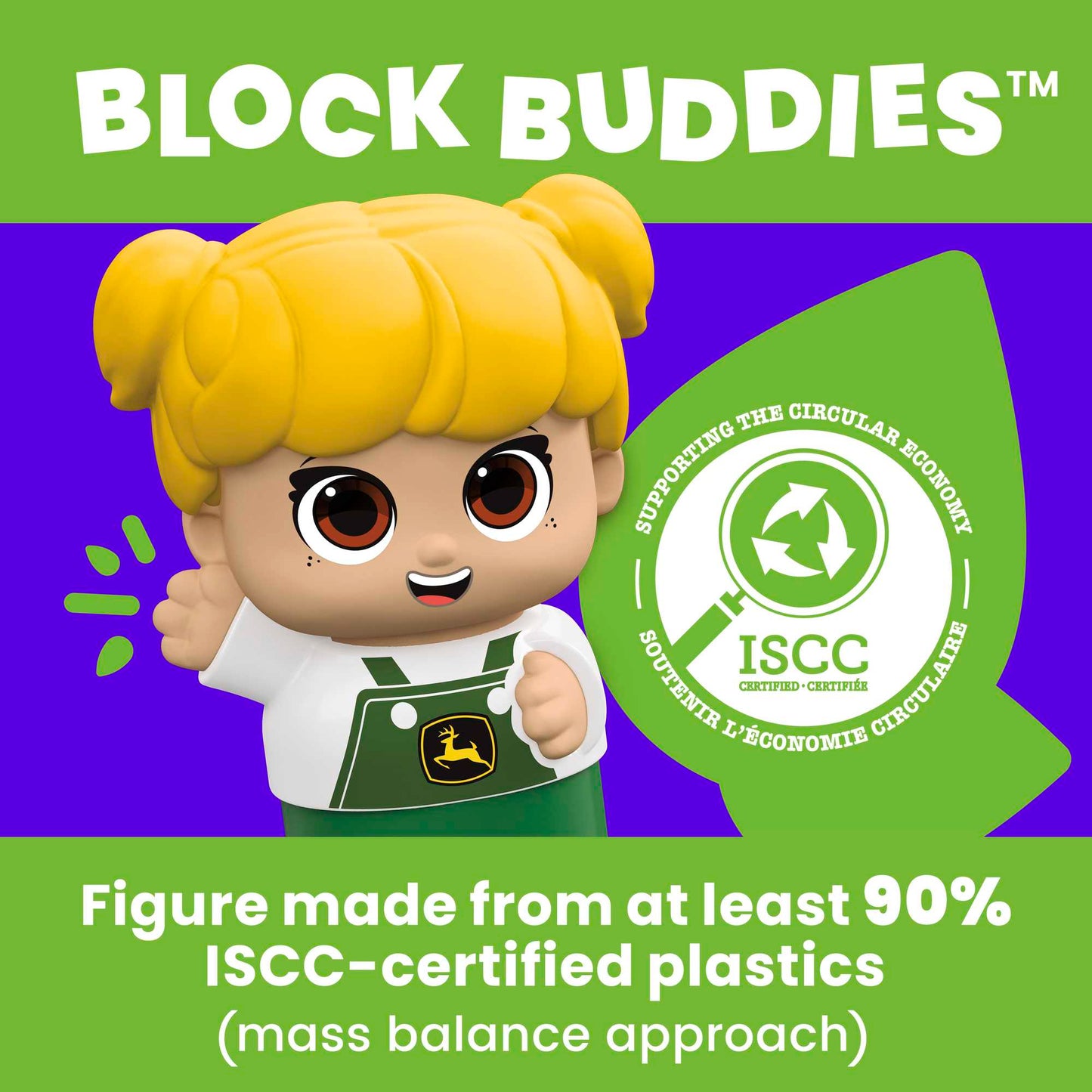 MEGA BLOKS John Deere Lil' Tractor Building Toy Blocks (6 Pieces) For Toddlers